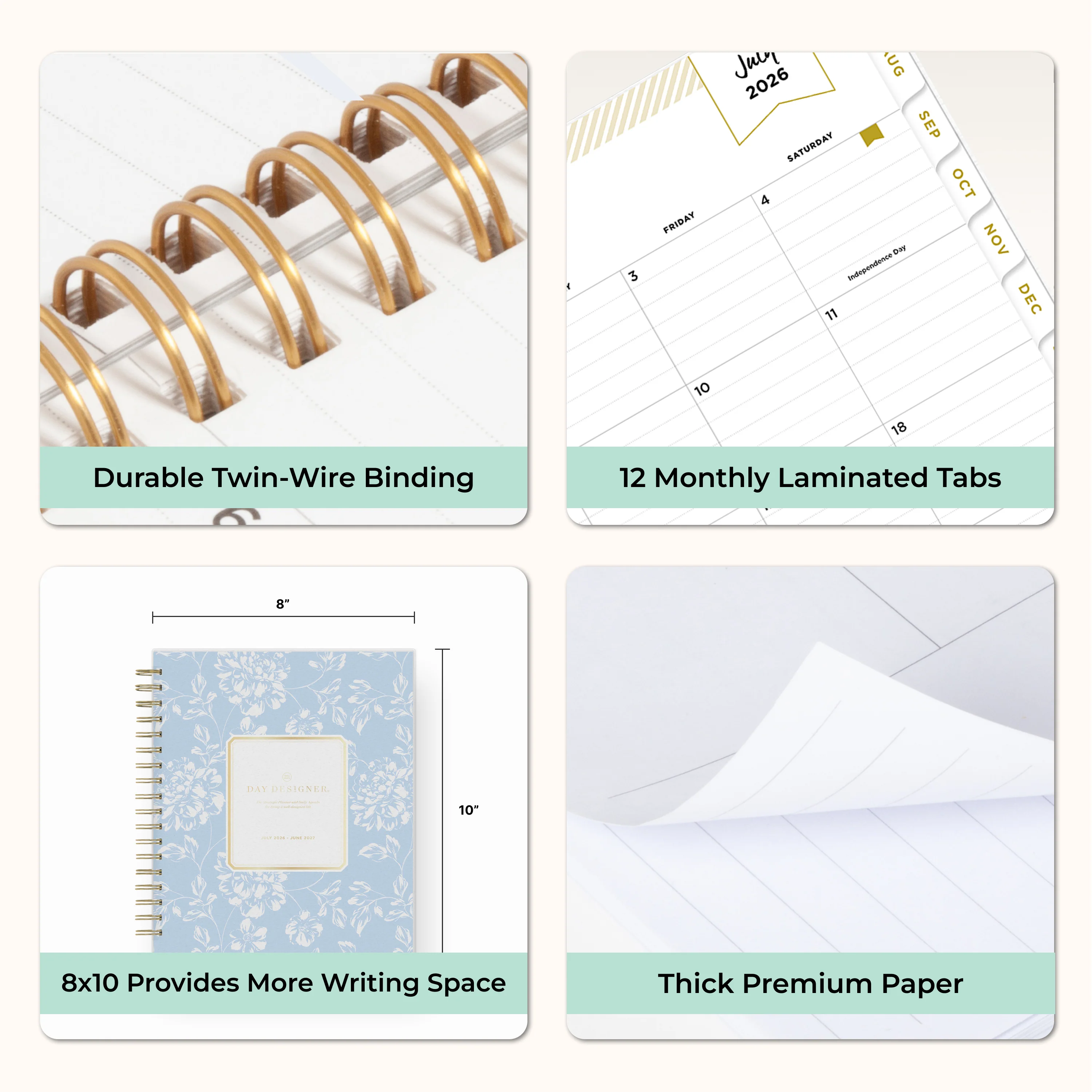 Annabel Periwinkle 2026-2027 Daily 8x10 Day Designer for Blue Sky Planning Calendar - Image 7