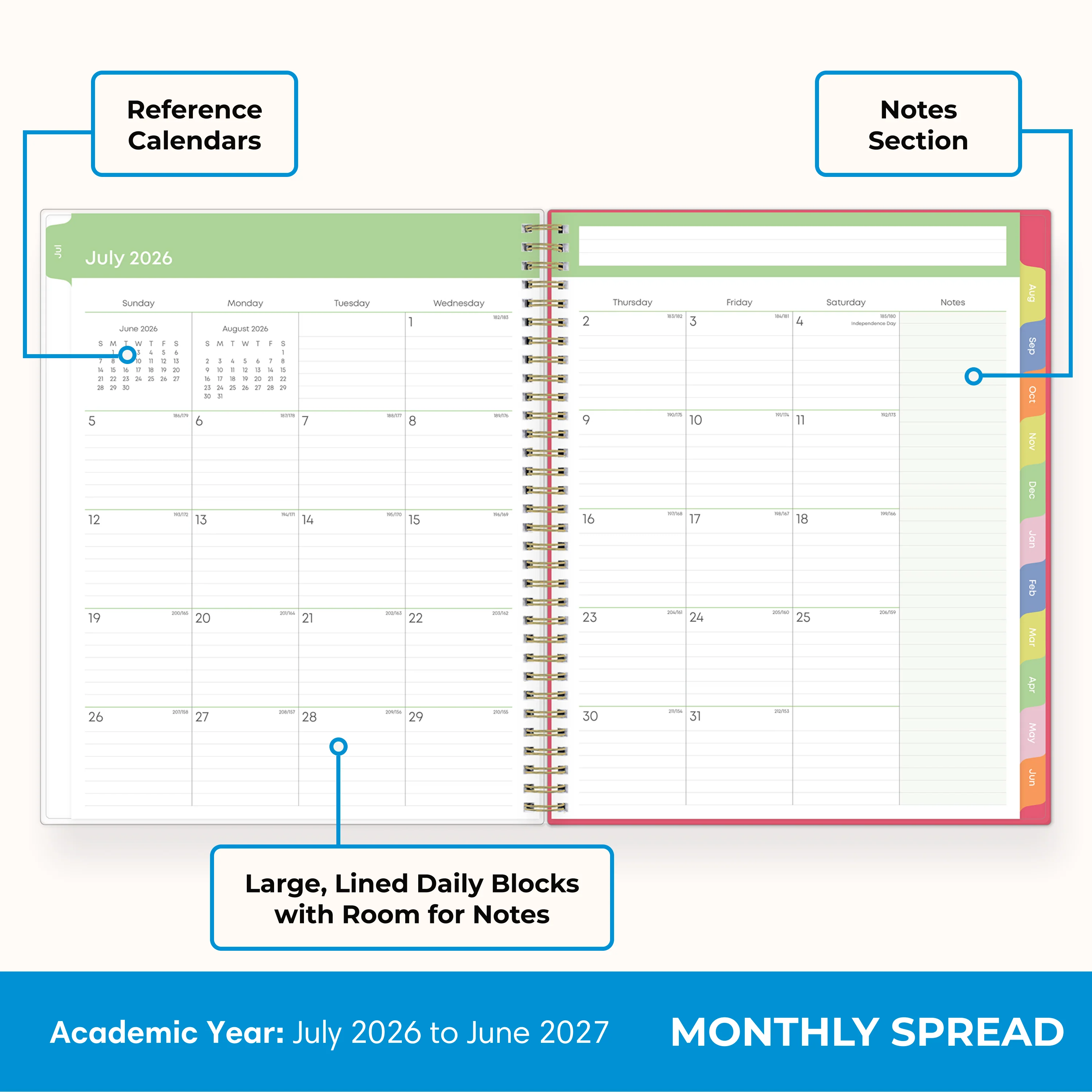 Apple Sketch 2026-2027 Weekly 8.5x11 Teacher Lesson Planner - Image 4