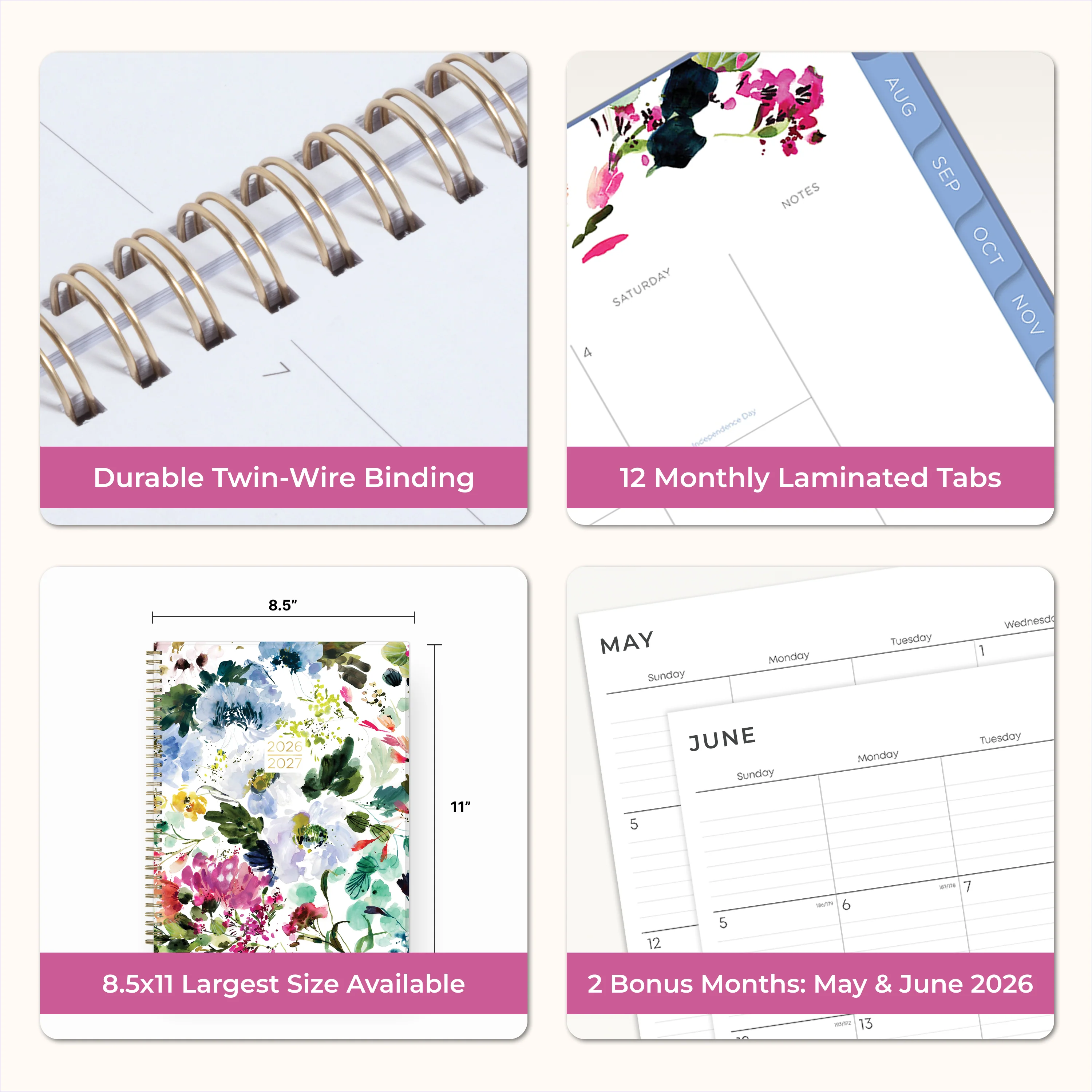 Blooming 2026-2027 Weekly 8.5x11 Academic Student Planner by Kelly Ventura - Image 7