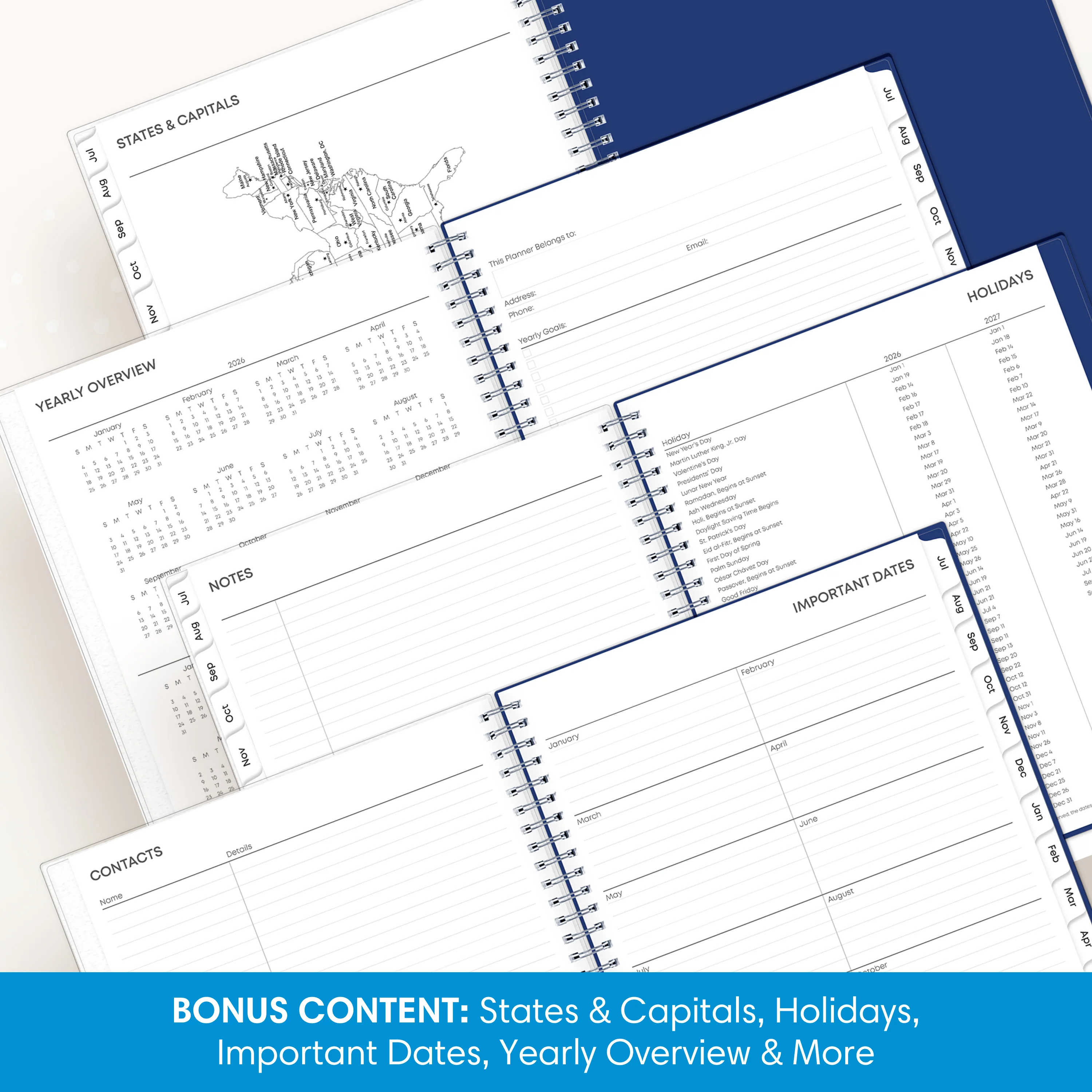 Chanson 2026-2027 Monthly 8x10 Planning Calendar - Image 5