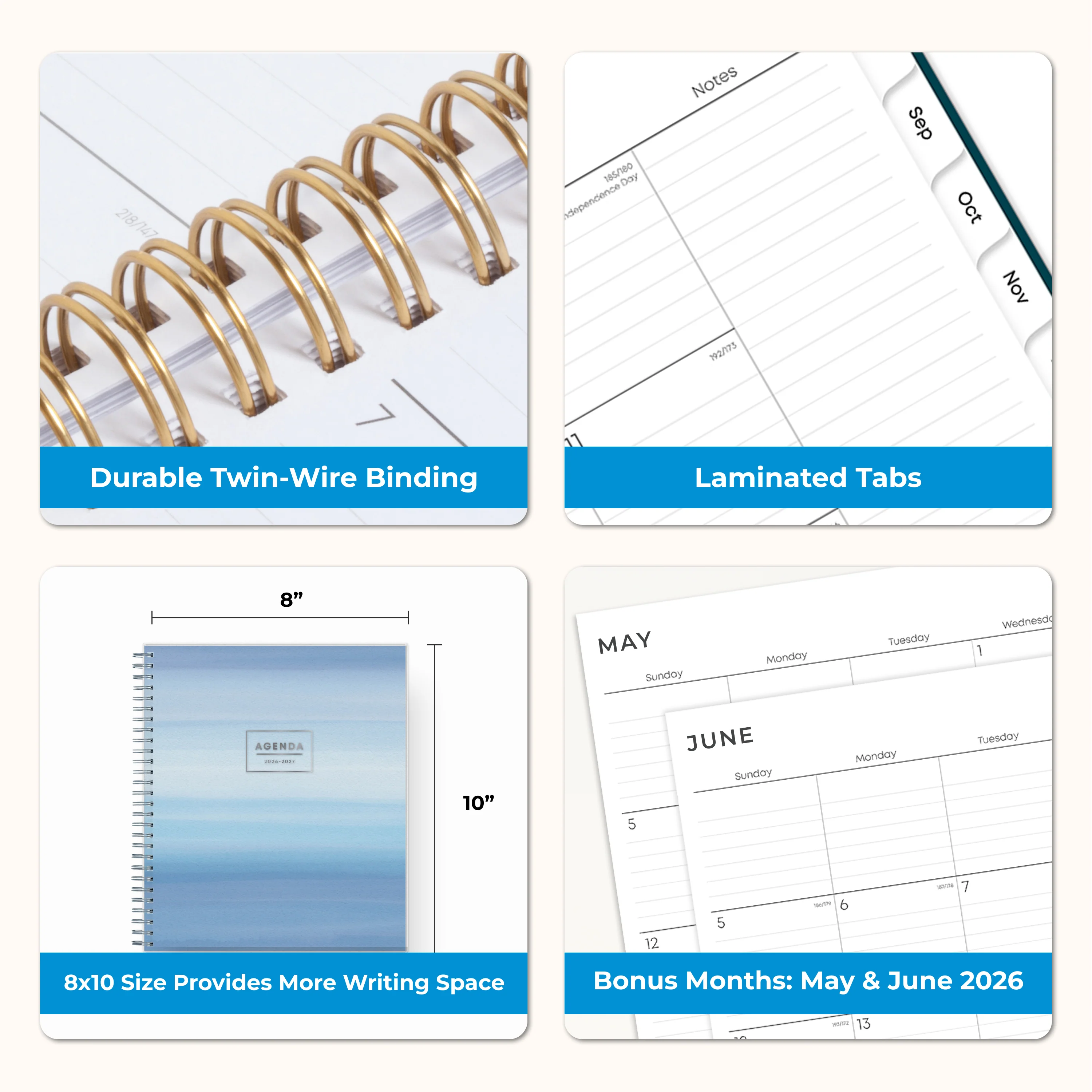 Chanson 2026-2027 Monthly 8x10 Planning Calendar - Image 6