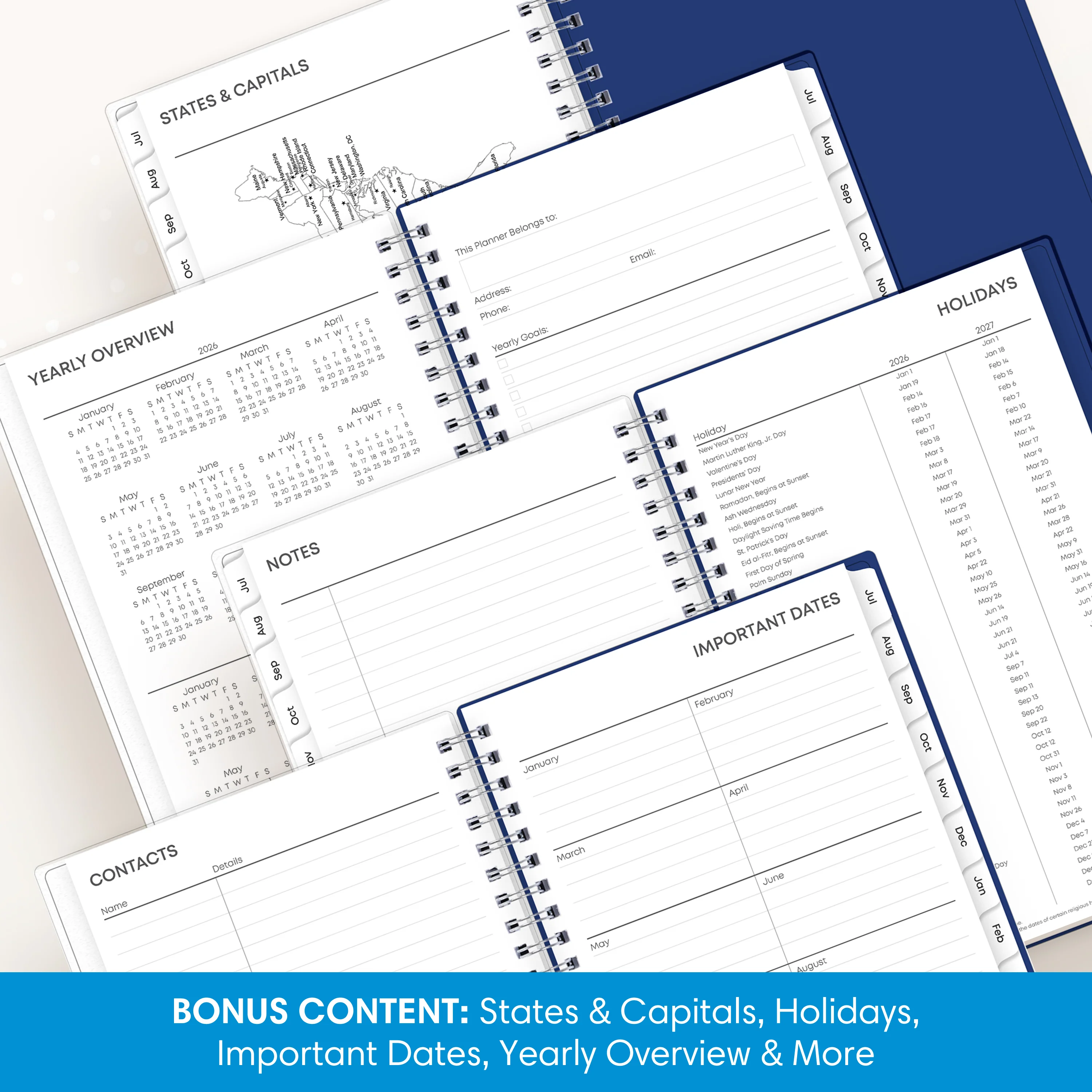 Chanson 2026-2027 Weekly 5x8 Planning Calendar - Image 6