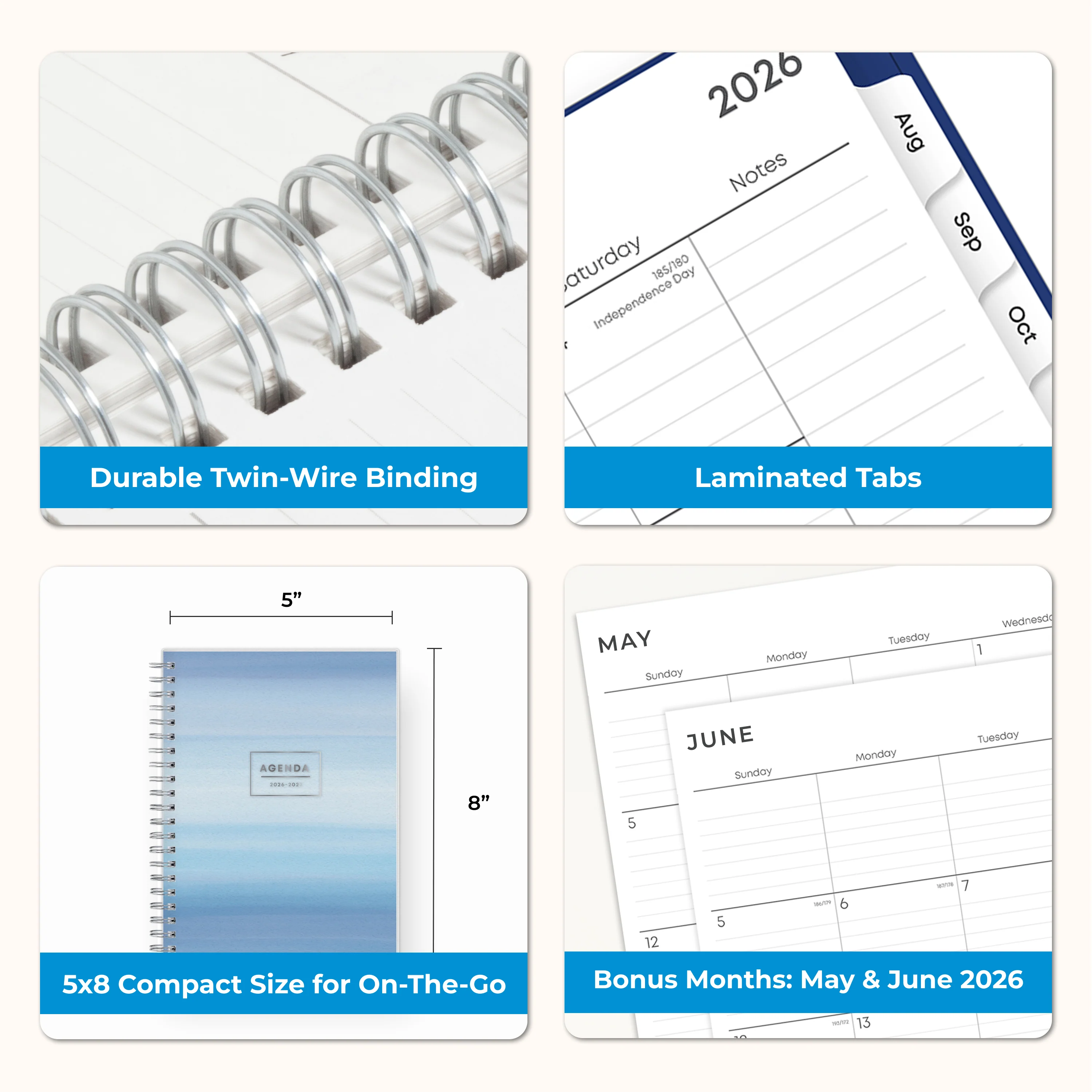 Chanson 2026-2027 Weekly 5x8 Planning Calendar - Image 7