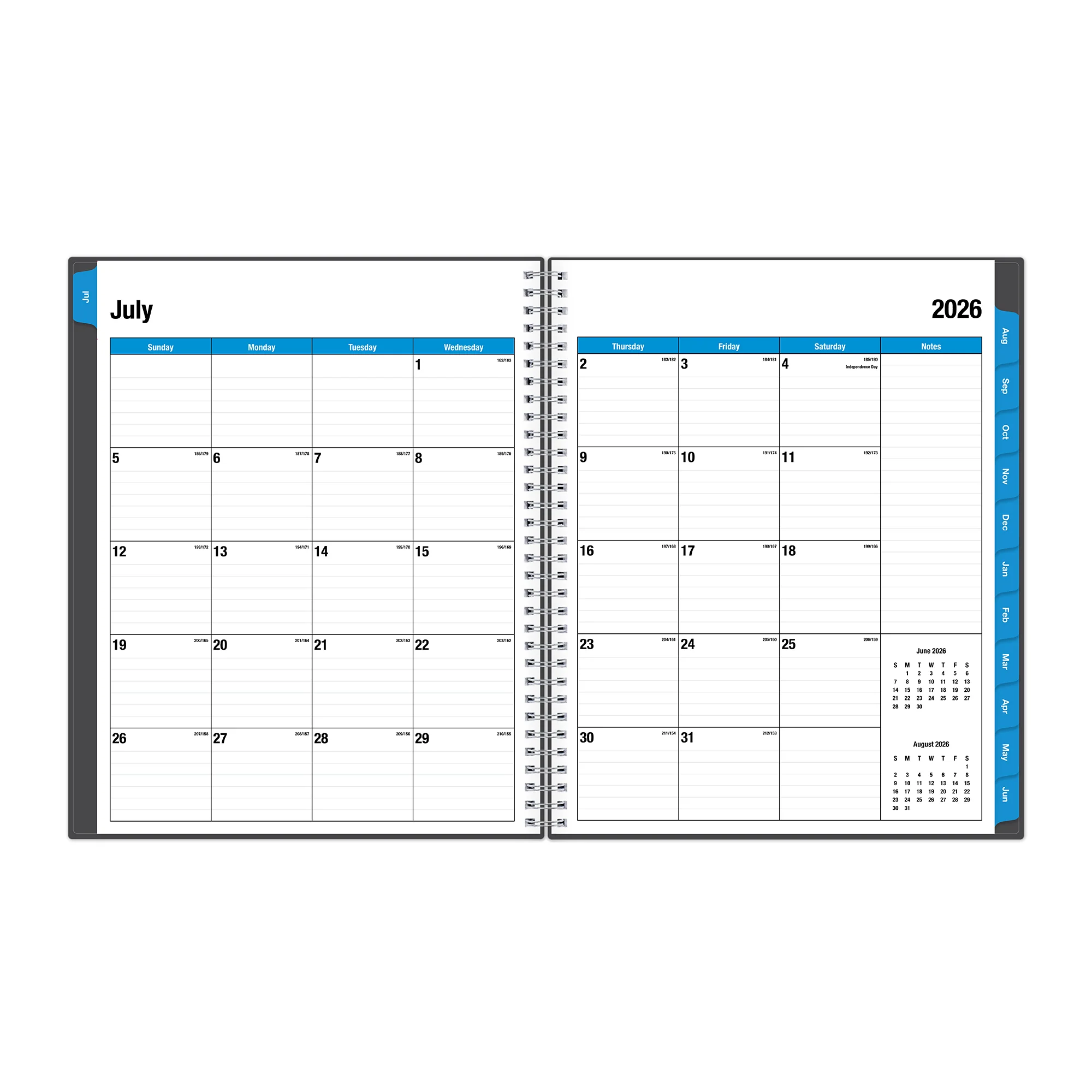 Collegiate 2026-2027 Weekly Monthly 8.5x11 Planning Calendar - Image 4