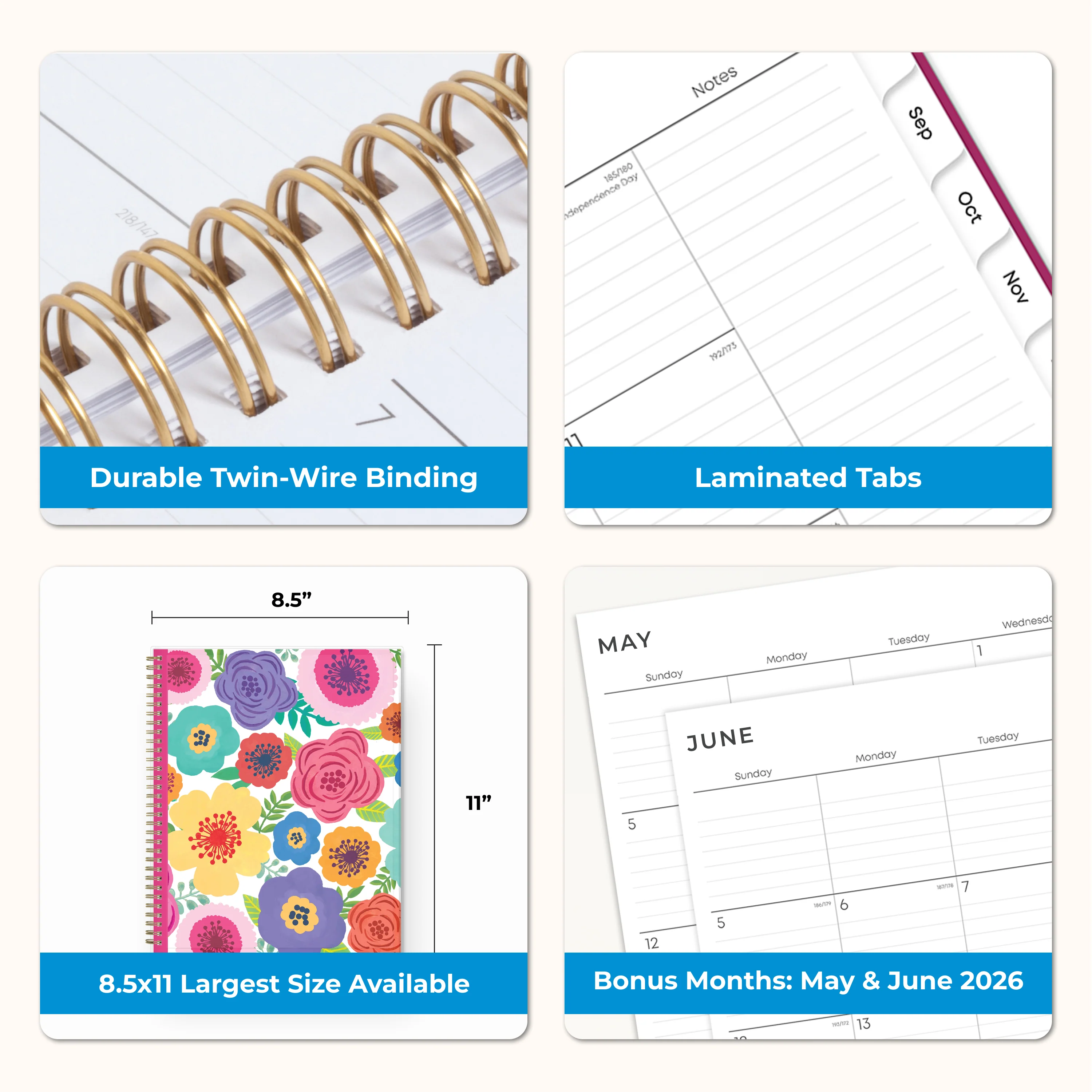 Mahalo 2026-2027 Weekly Monthly 8.5x11 Planning Calendar - Image 7