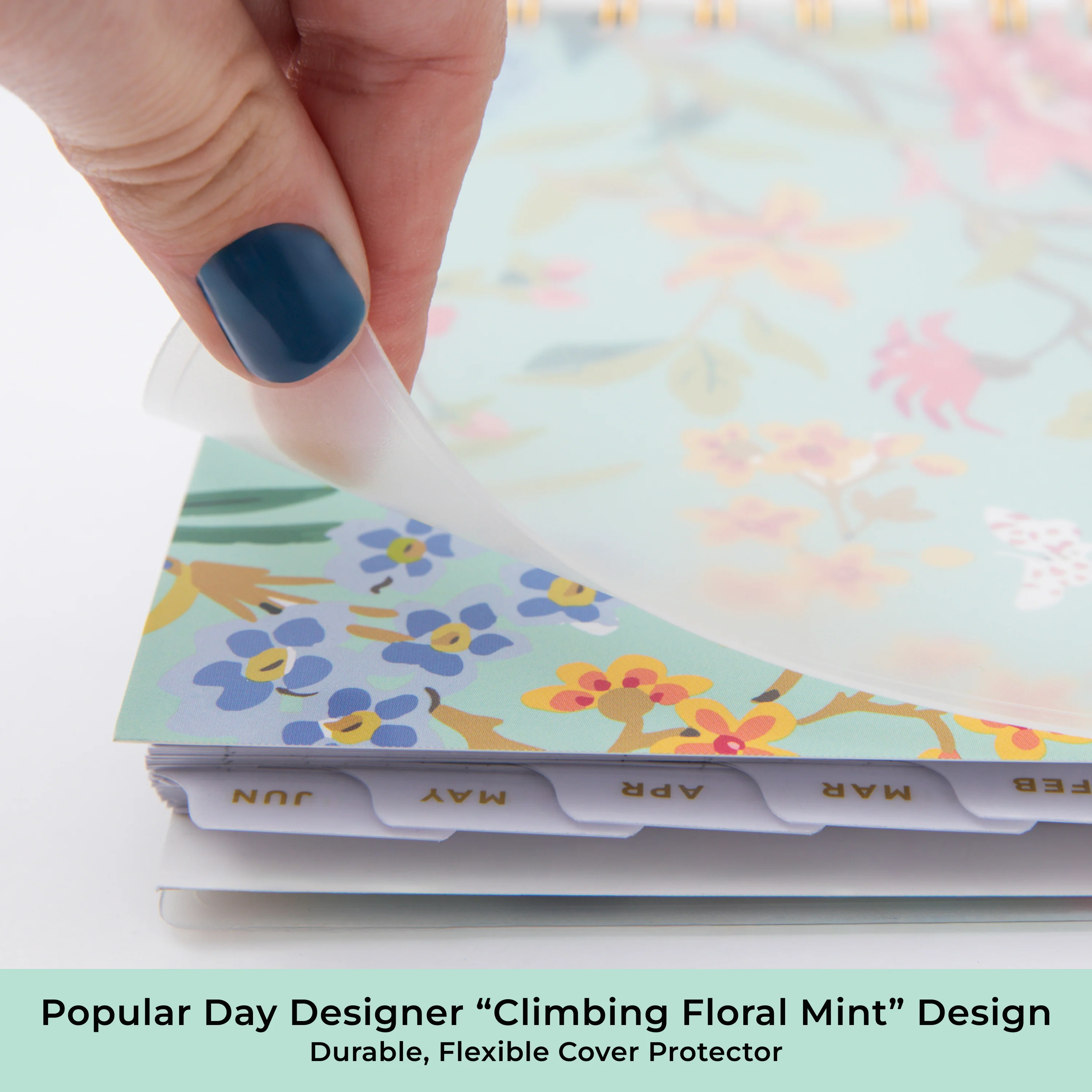 Climbing Floral Mint 2026-2027 Monthly 8x10 Day Designer Planning Calendar - Image 7