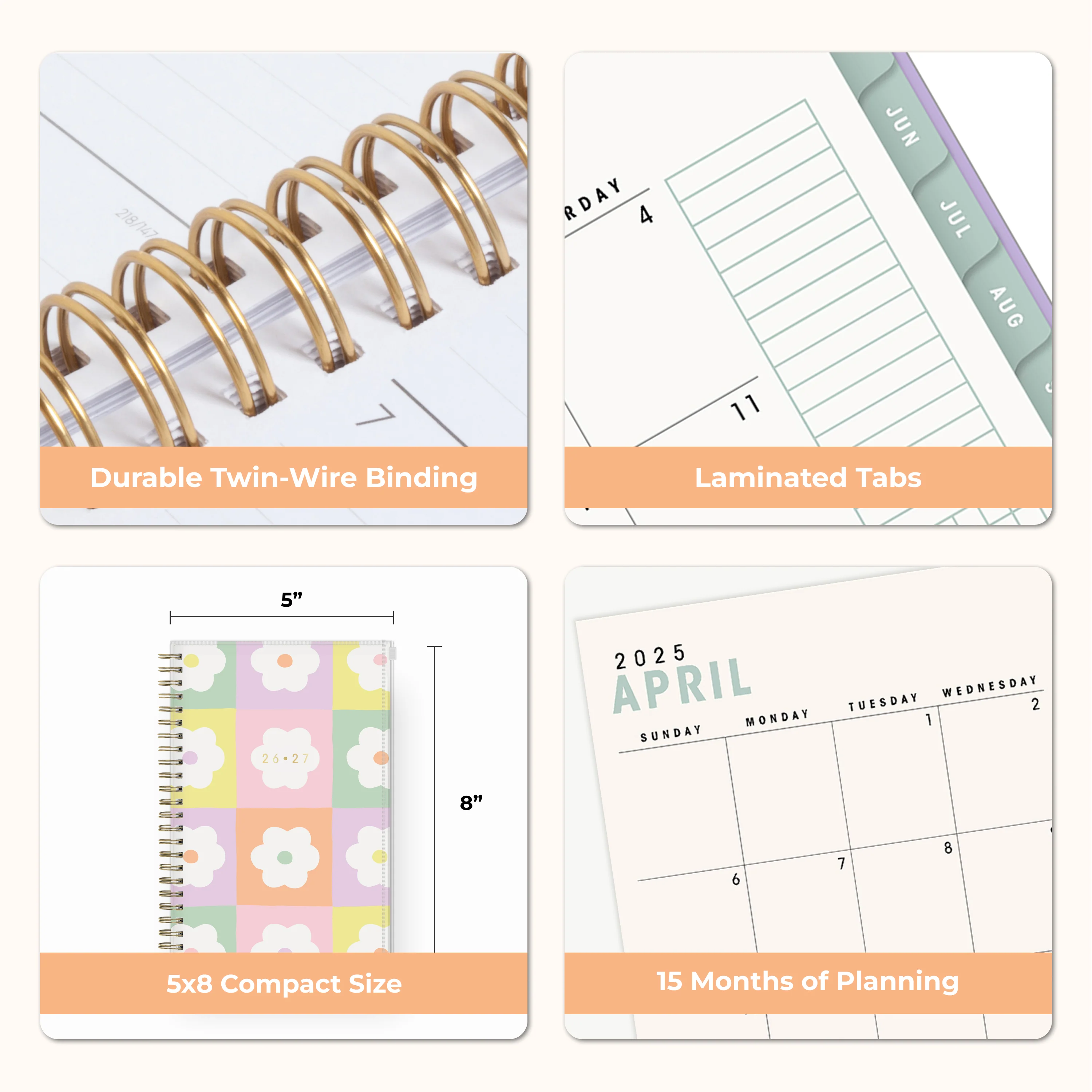 Daisy Check 2026-2027 Weekly 5x8 15-Month Planning Calendar - Brook Gossen - Image 7