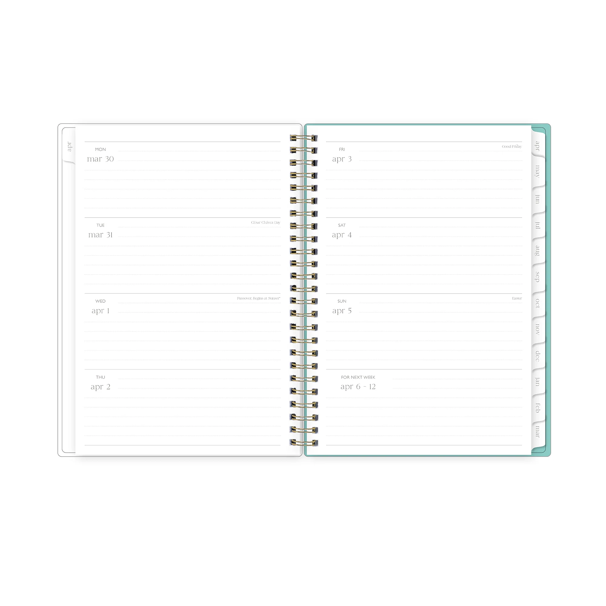 Greek Village 2026-2027 Weekly 15-Month Planner Notes 5.875x8.625 - Image 3