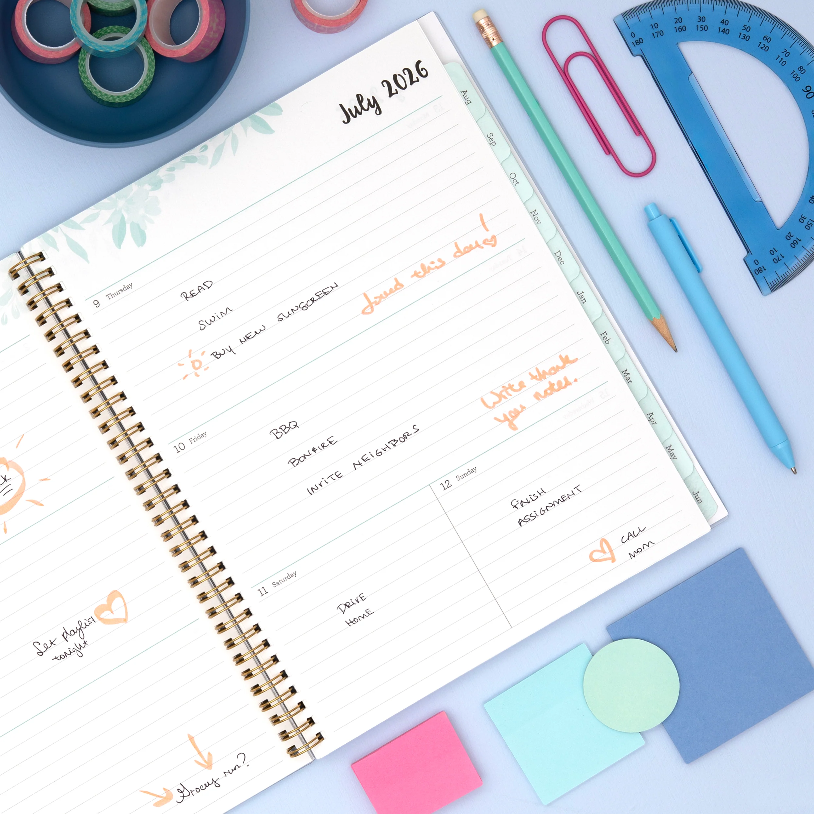 Laurel 2026-2027 Weekly Monthly 8.5x11 Planning Calendar - Image 2