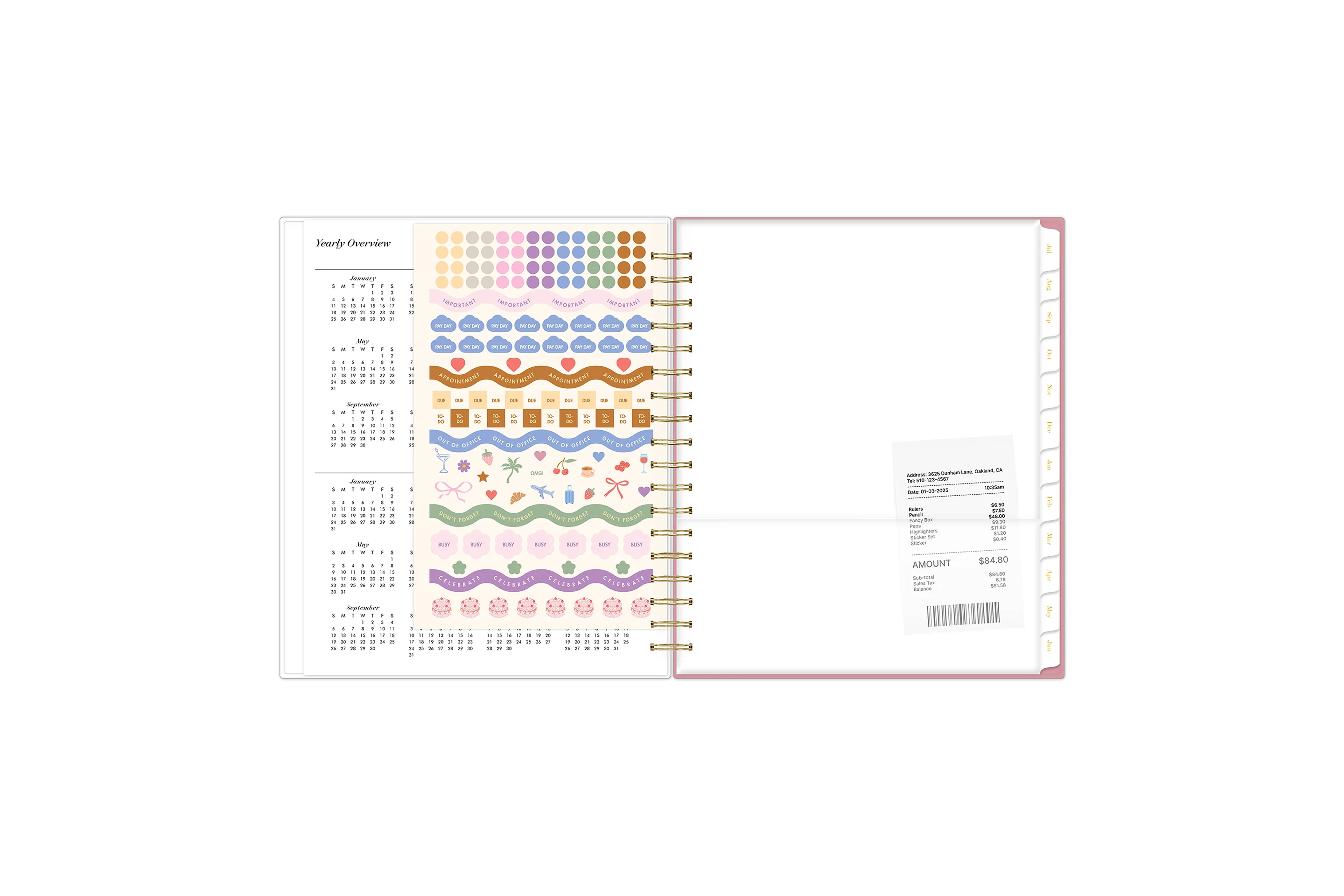 Liliana Rose 2026-2027 Daily Monthly 8x10 Planning Calendar - Sincerely Jules - Image 6
