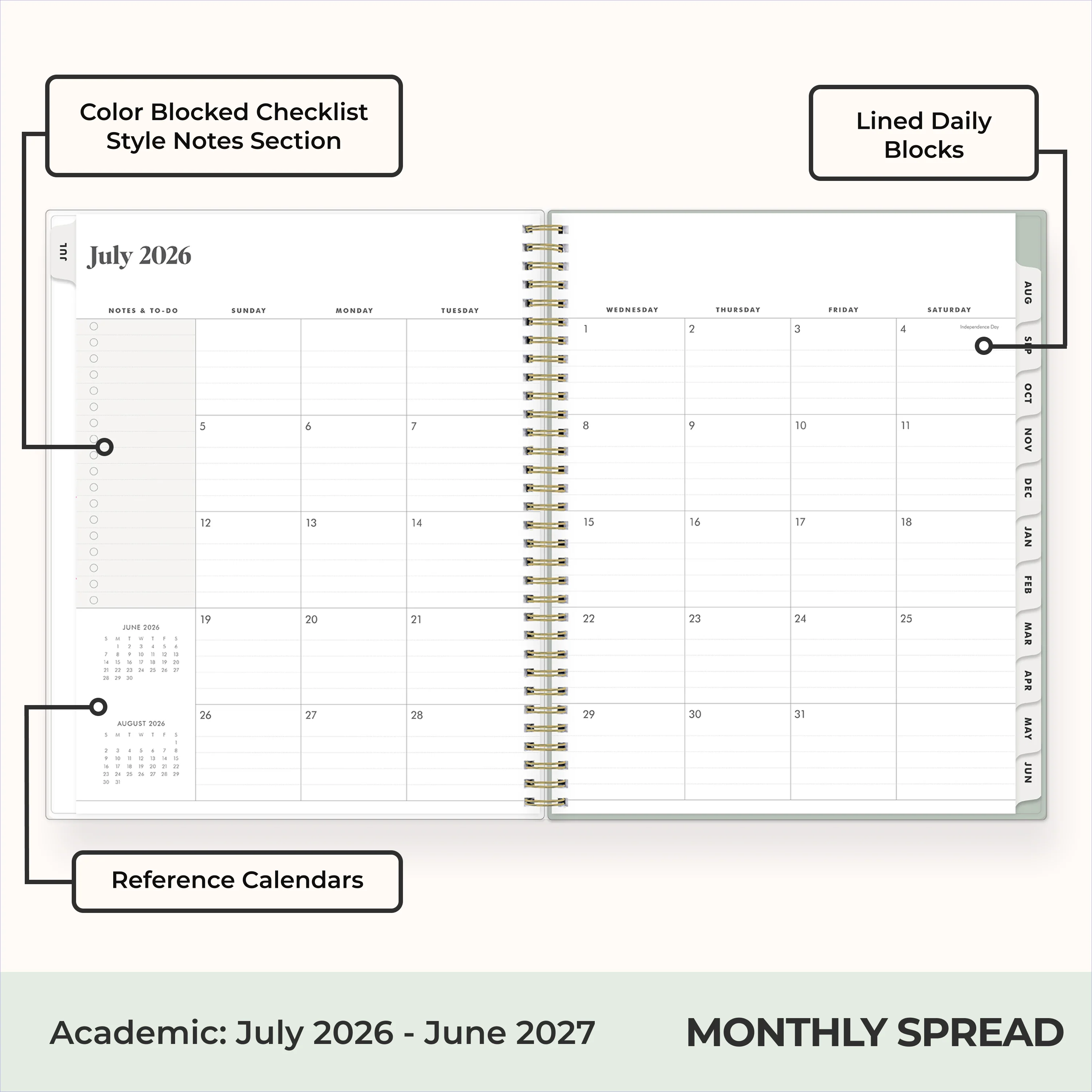 Marisa 2026-2027 Weekly Monthly 8.5x11 Planning Calendar - The Everygirl - Image 4