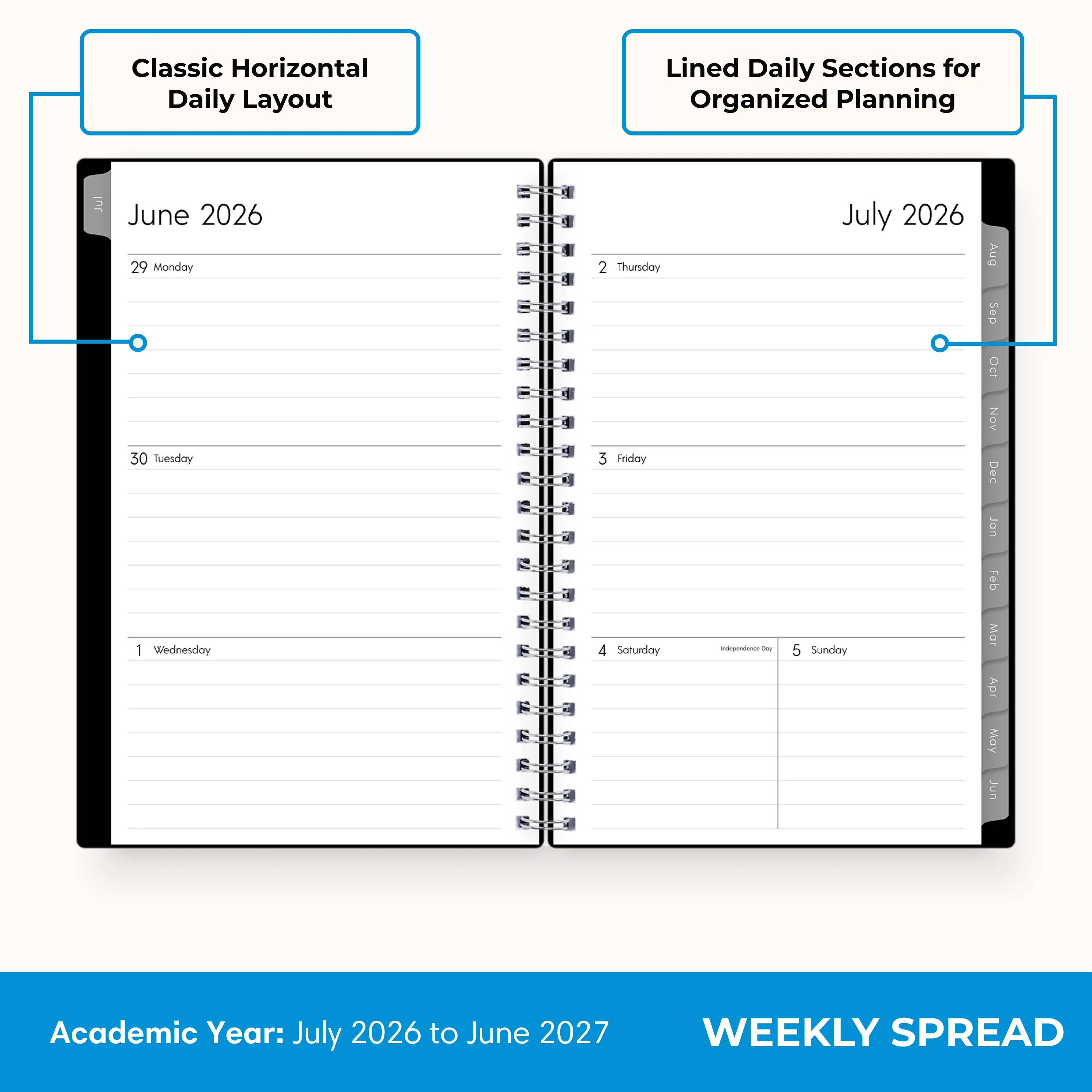 Enterprise 2026-2027 Weekly Monthly 5x8 Planning Calendar - Image 3