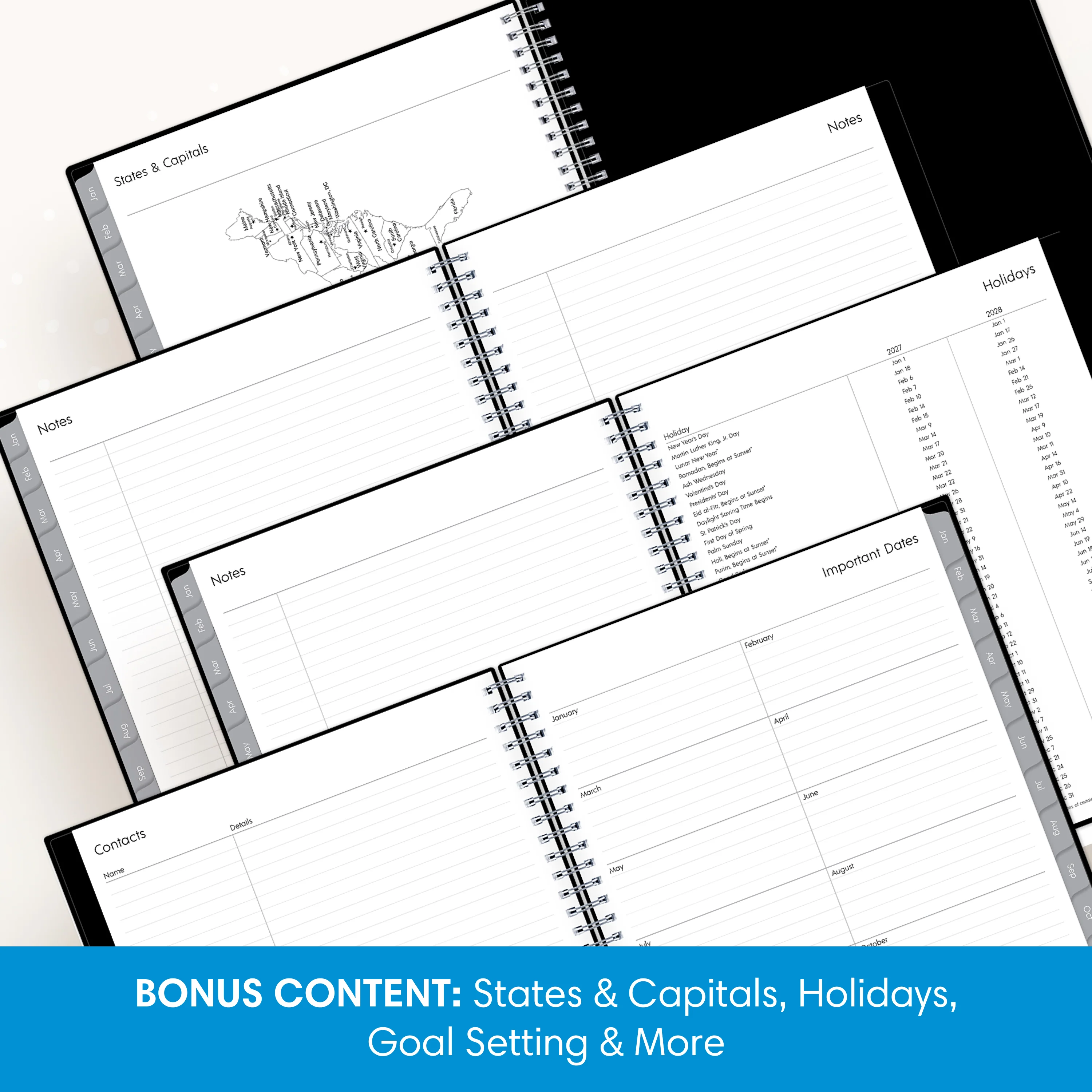 Enterprise 2027 Monthly 8x10 Planning Calendar 18-Months - Image 6