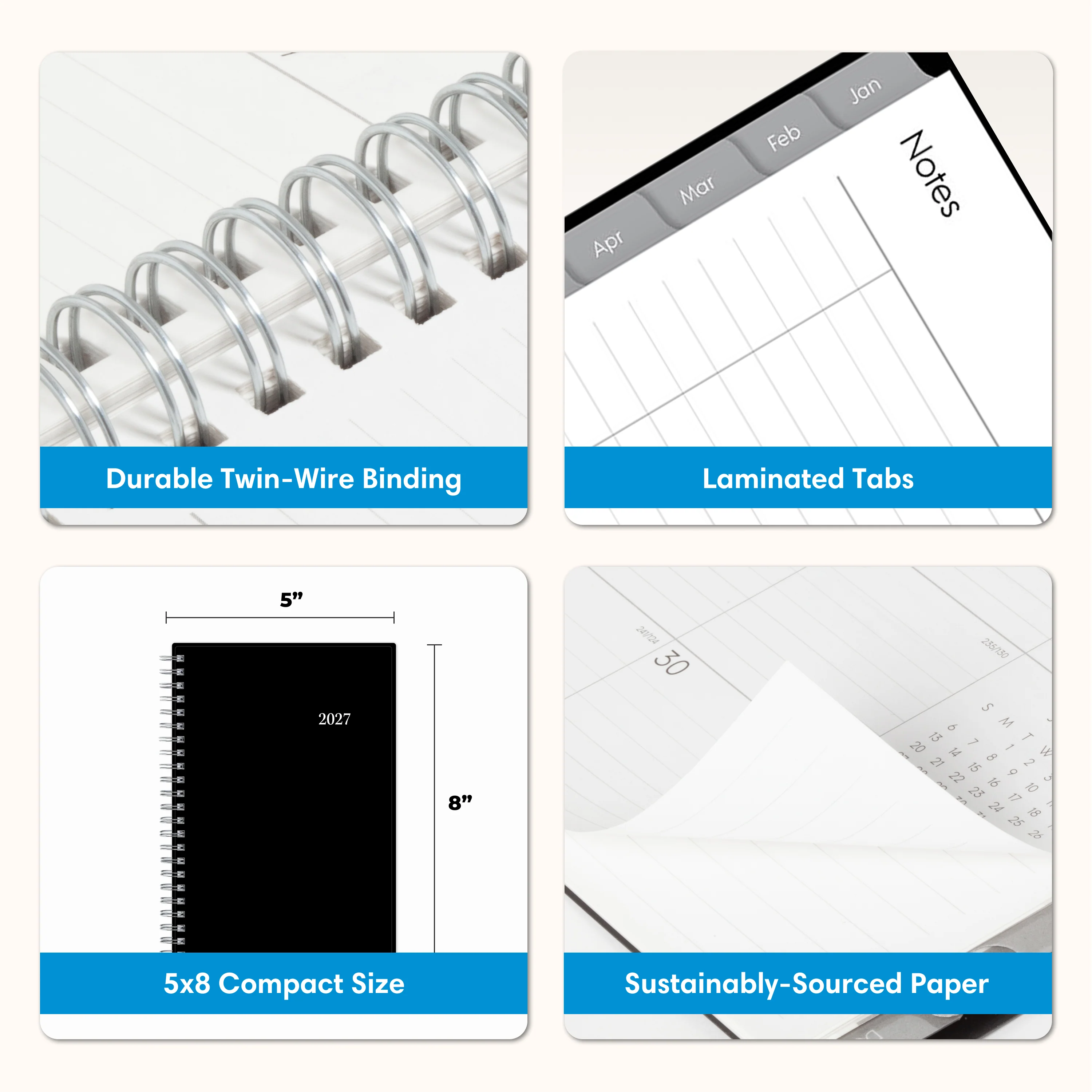 Enterprise 2027 Weekly Monthly 5x8 Planning Calendar - Image 6