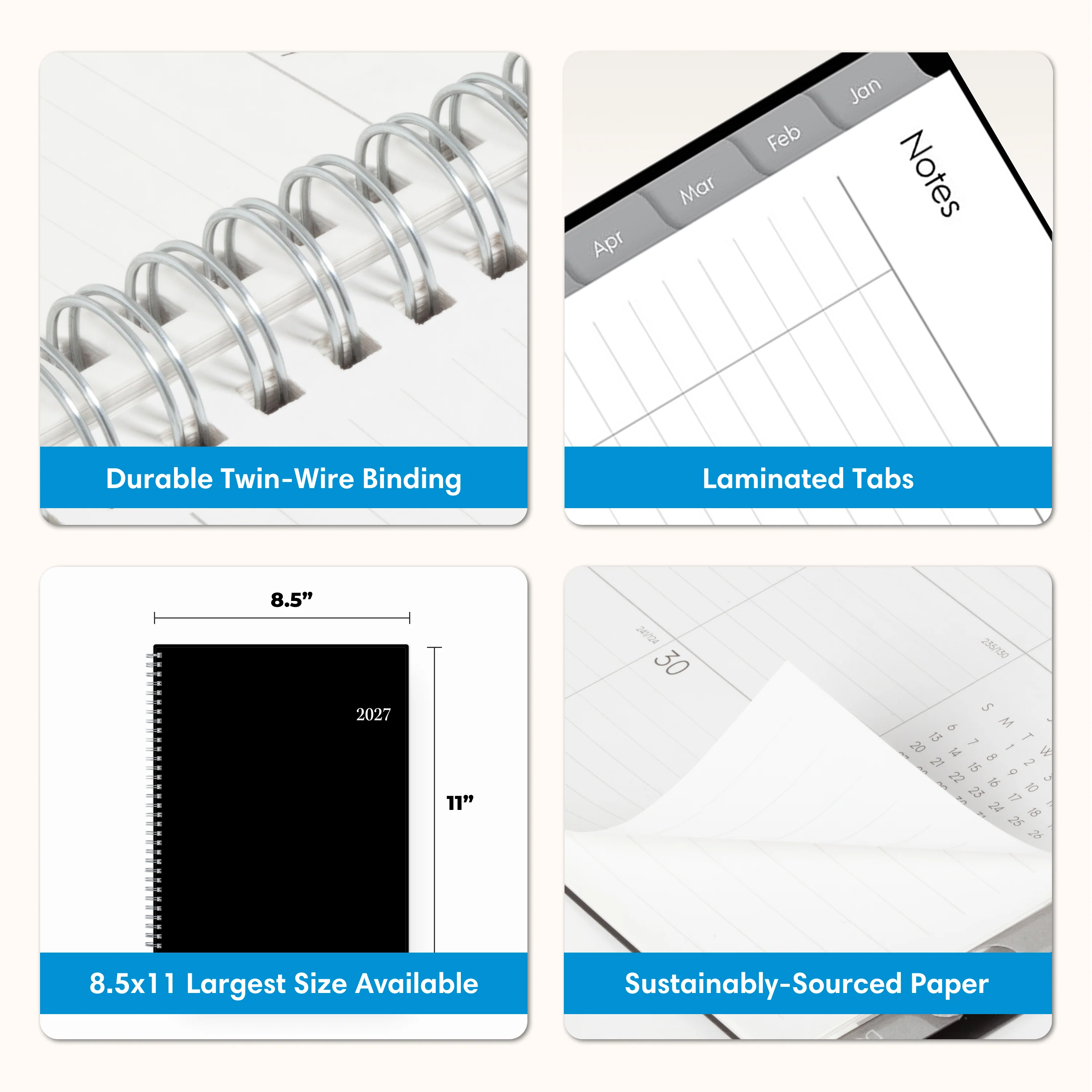 Enterprise 2027 Weekly Monthly 8.5x11 Planning Calendar - Image 6