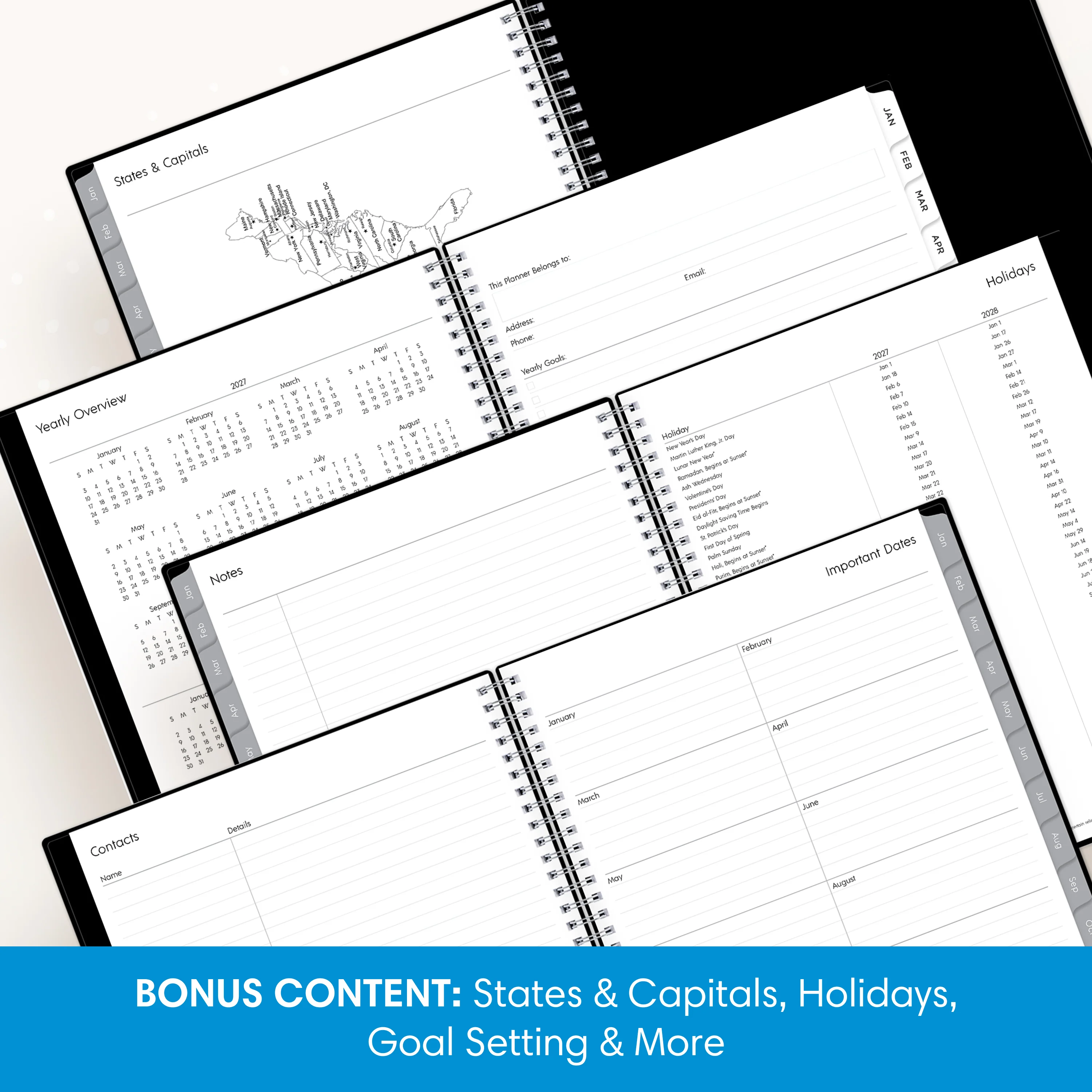 Enterprise 2027 Weekly Monthly 8.5x11 Planning Calendar - Image 7