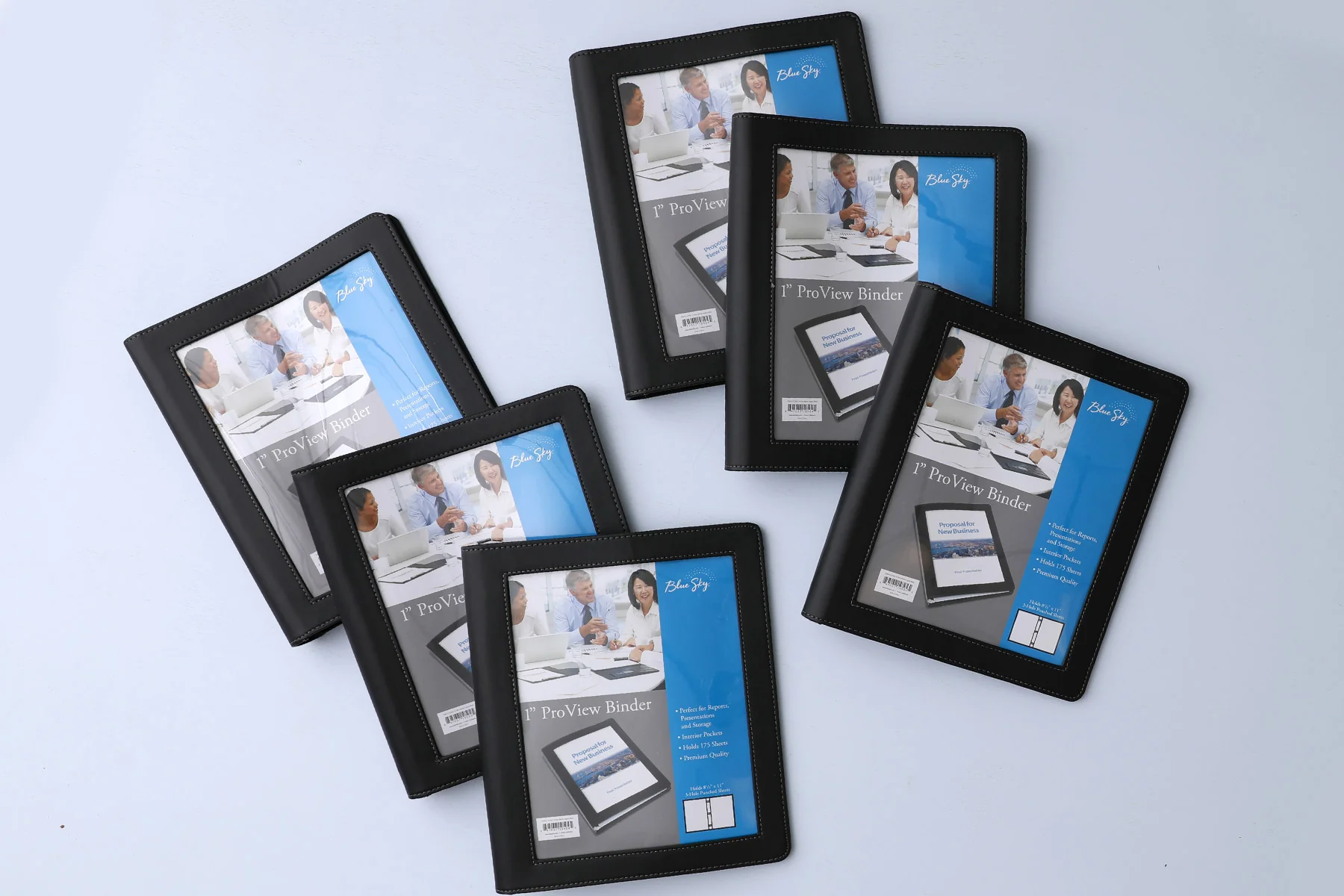 Proview Legacy Black 8.5 x 11 Binder 1" Rings 6-Pack - Image 7
