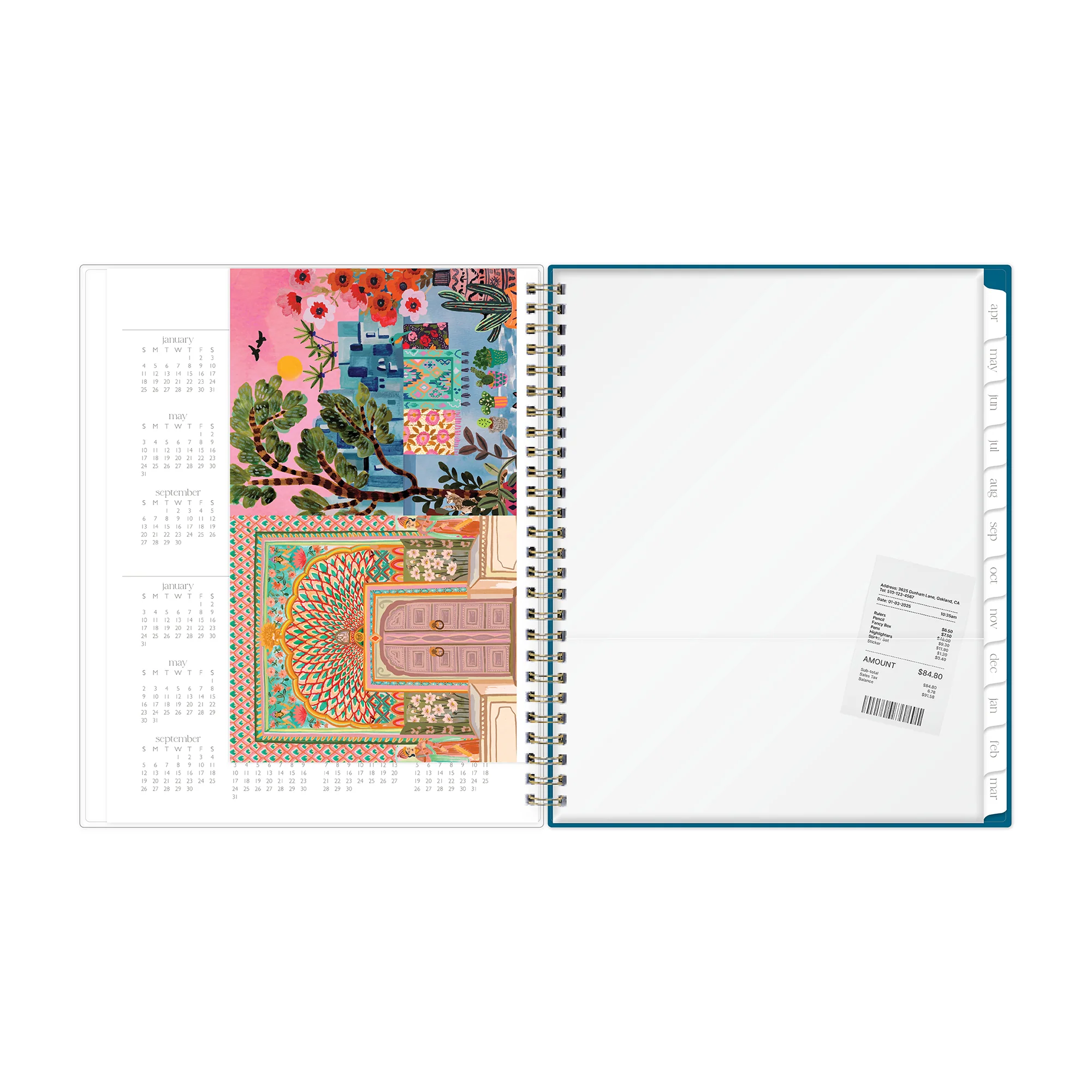Rooftops in Paris 2026-2027 Weekly 15-Month 7x9 Planning Calender - Rhi James - Image 5