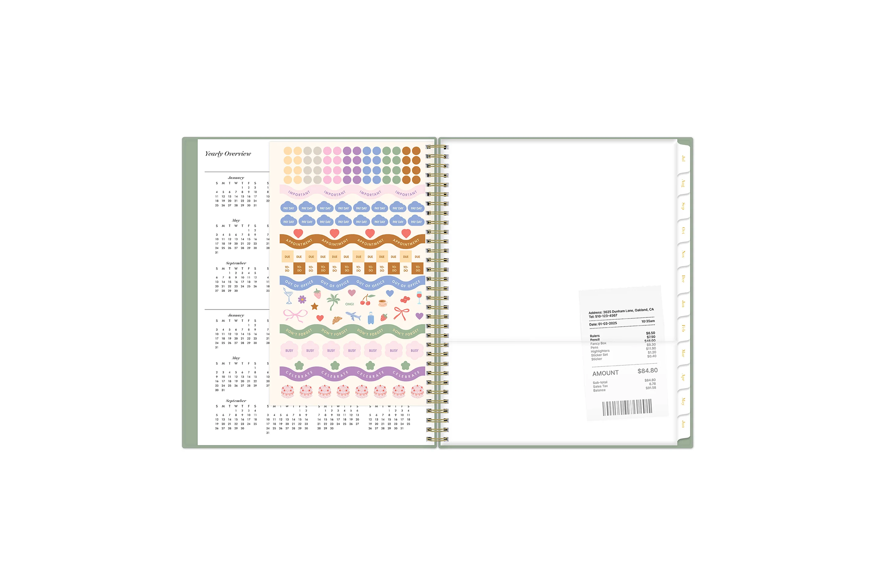 Sincerely Sage 2026-2027 Weekly 8.5x11 Planning Calendar - Image 5